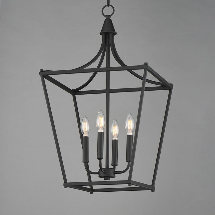 Maxim Lighting Clifton 4 Light 28" Single Pendant, Black