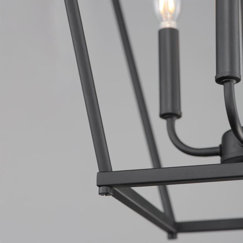 Maxim Lighting Clifton 4 Light 28" Single Pendant, Black
