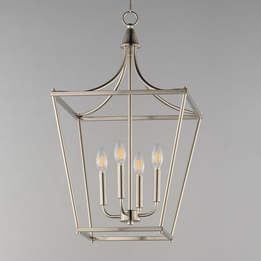 Maxim Lighting Clifton 4 Light 28" Single Pendant, Satin Nickel