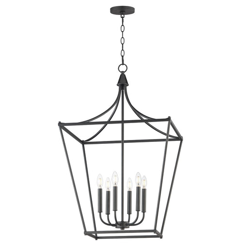 Maxim Lighting Clifton 6 Light 36" Single Pendant, Black - 25316BK