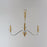 Maxim Lighting Clarion 3-Light Pendant, Polished Chrome/Brass