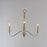 Maxim Lighting Clarion 3-Light Pendant, Polished Chrome/Brass