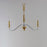 Maxim Lighting Clarion 3-Light Pendant, Polished Chrome/Brass