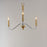 Maxim Lighting Clarion 3-Light Pendant, Polished Chrome/Brass