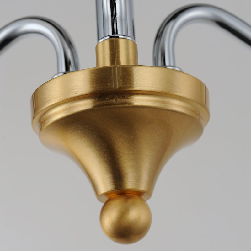 Maxim Lighting Clarion 3-Light Pendant, Polished Chrome/Brass