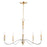 Maxim Lighting Clarion Chandelier, Polished Chrome/Brass