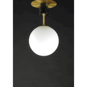 Maxim Lighting Vesper-Semi-Flush, Satin Brass/Black