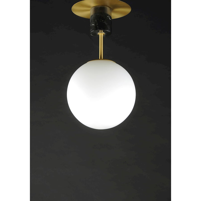 Maxim Lighting Vesper-Semi-Flush, Satin Brass/Black