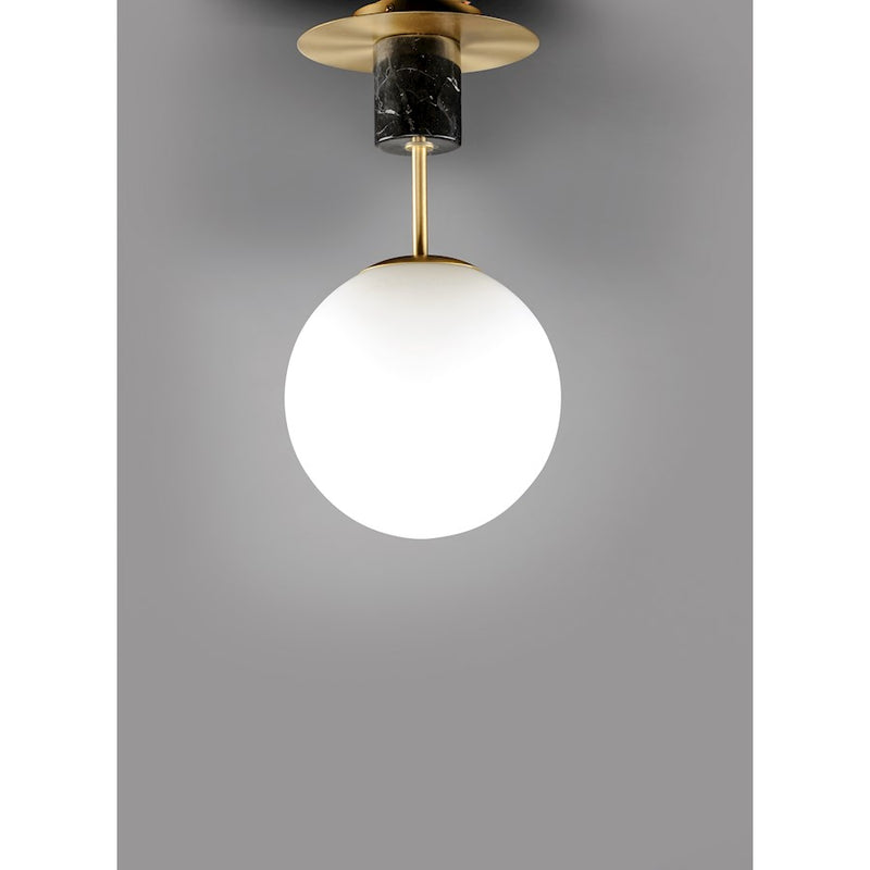 Maxim Lighting Vesper-Semi-Flush, Satin Brass/Black
