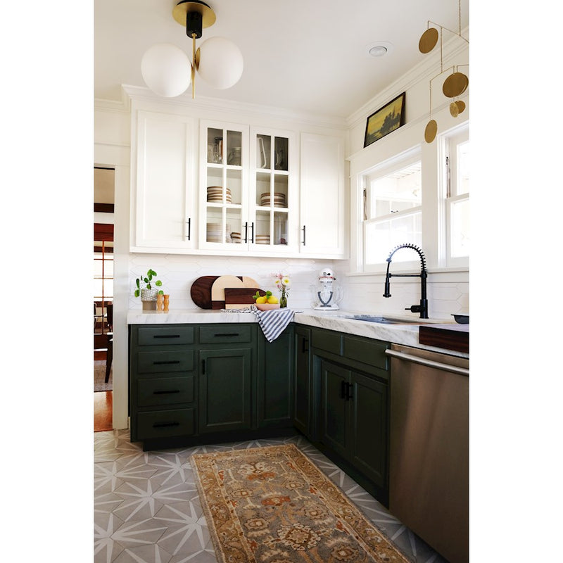 Maxim Lighting Vesper-Semi-Flush Mount, Satin Brass/Black