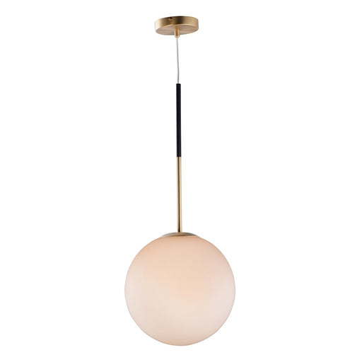 Maxim Lighting Vesper-Single Pendant, Satin Brass/Black