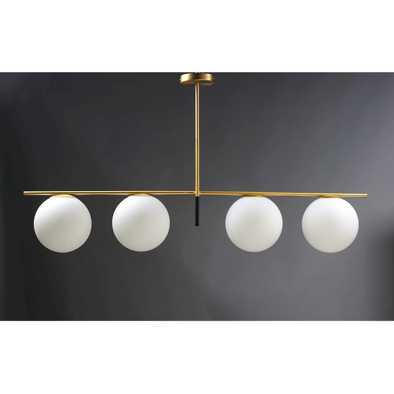 Maxim Lighting Vesper-Linear Pendant, Satin Brass/Black