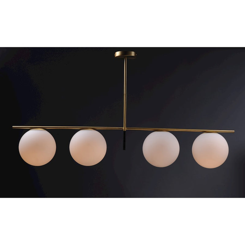 Maxim Lighting Vesper-Linear Pendant, Satin Brass/Black
