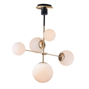 Maxim Lighting Vesper-Suspension Pendant, Satin Brass/Black