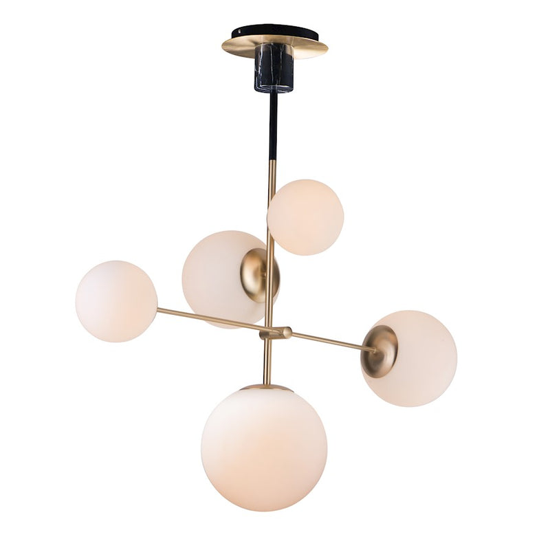 Maxim Lighting Vesper-Suspension Pendant, Satin Brass/Black