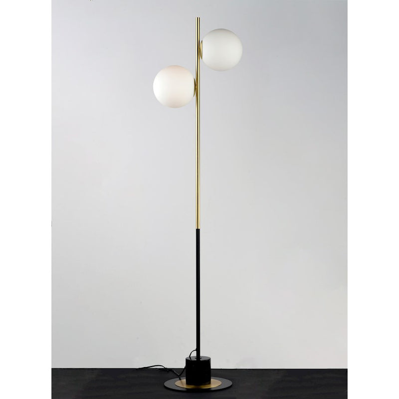 Maxim Lighting Vesper-Floor Lamp, Satin Brass/Black