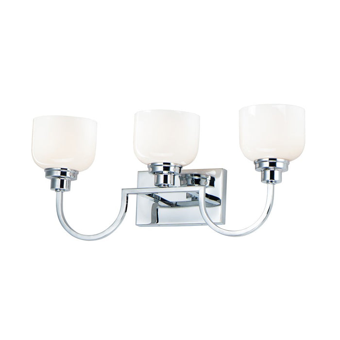 Maxim Lighting Swale Bath Vanity, Polished Chrome