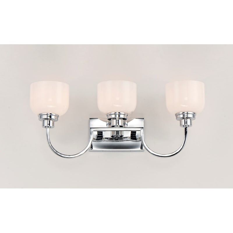 Maxim Lighting Swale Bath Vanity, Polished Chrome