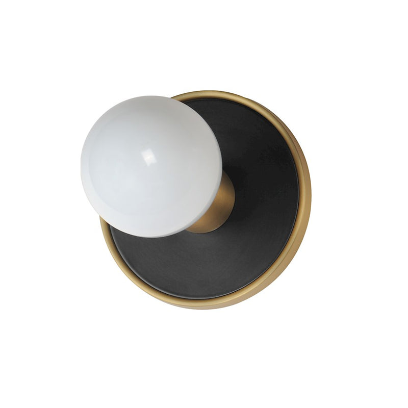 Maxim Lighting Hollywood 3 Light Wall Sconce, Black/Chrome/White