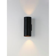 Maxim Lighting Outpost 60W 2-Light 15"H Outdoor Wall Sconce, Black