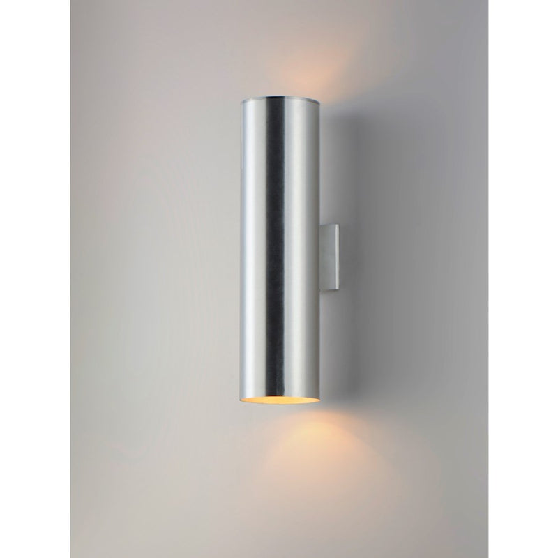 Maxim Lighting Outpost 60W 2-Light 22" Outdoor Sconce, Aluminum