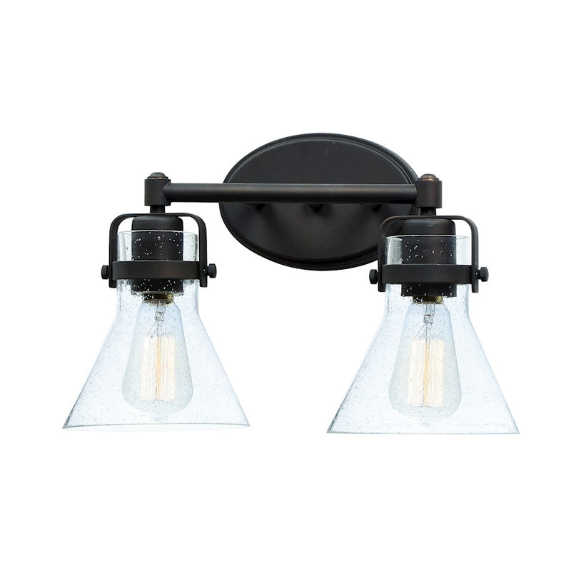 Maxim Lighting Seafarer 2-Light Bath Vanity With Bulbs, Bronze