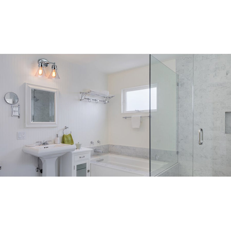 Maxim Lighting Seafarer 2-Light Bath Vanity in Polished Chrome