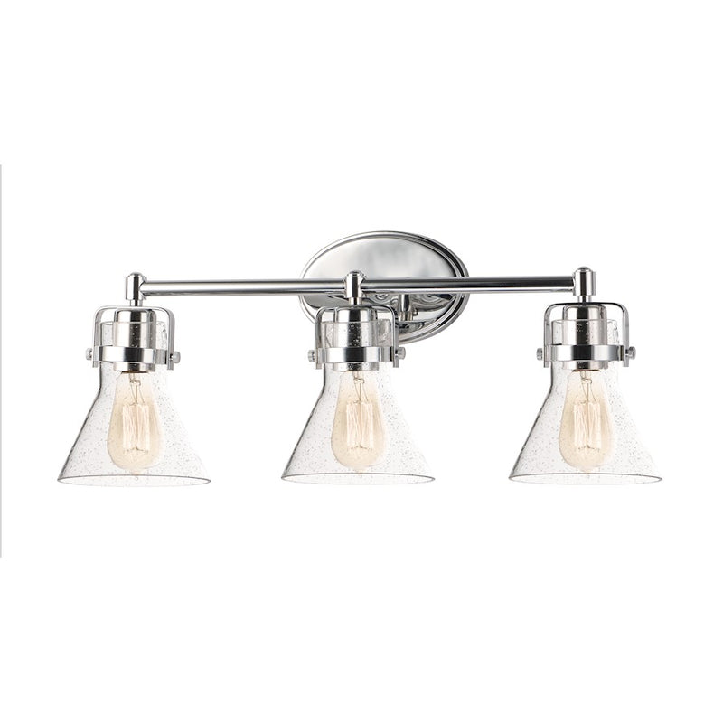 Maxim Lighting Seafarer 3-Light Bath Vanity in Polished Chrome