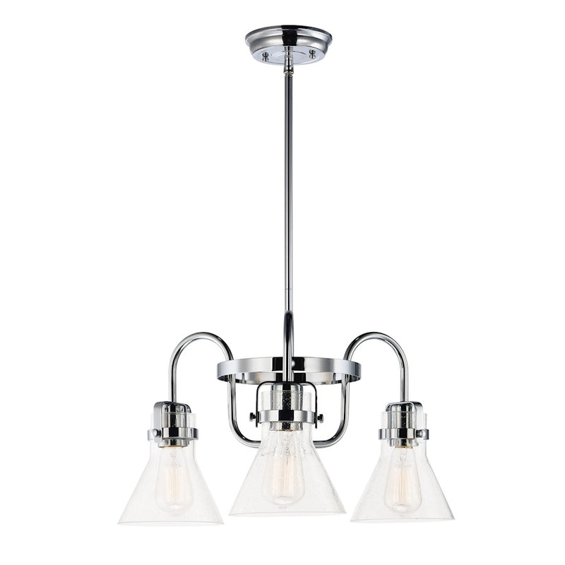 Maxim Lighting Seafarer 3-LT Chandelier w/Bulbs, Polished Chrome