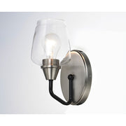 Maxim Lighting Goblet-Wall Sconce, Black/Satin Nickel