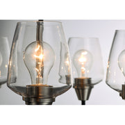 Maxim Lighting Goblet-Chandelier, Black/Satin Nickel