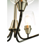 Maxim Lighting Goblet-Chandelier, Black/Satin Nickel