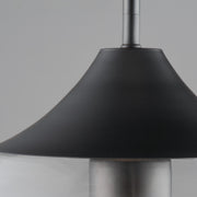 Maxim Lighting Goblet 12in 1-Light Pendant | Modern Black and Clear Glass | Kitchen Island & Dining Room | 12 x 15 in | Model 26137CLBK