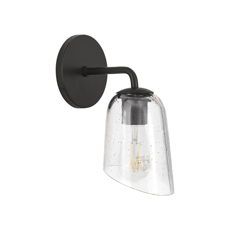 Maxim Lighting Keppe 1Lt 7" Wall Sconce, Dark Bronze/Stone Seeded - 26260SSDBZ