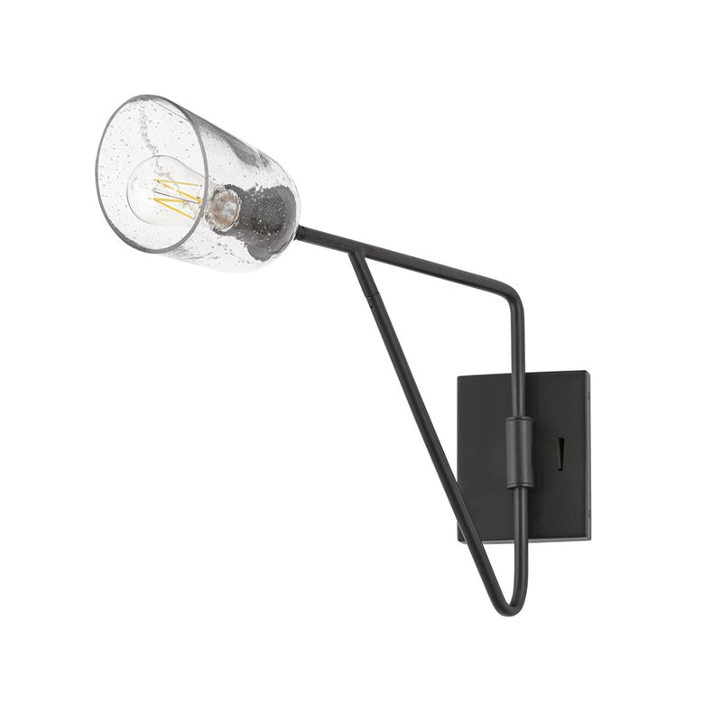 Maxim Lighting Keppe 1Lt 23" Wall Sconce, Dark Bronze/Stone Seeded - 26261SSDBZ