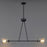 Maxim Lighting Keppe 2Lt Linear Pendant, Dark Bronze/Stone Seeded