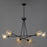 Maxim Lighting Keppe 6 Light Chandelier, Dark Bronze/Stone Seeded