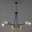Maxim Lighting Keppe 6 Light Chandelier, Dark Bronze/Stone Seeded