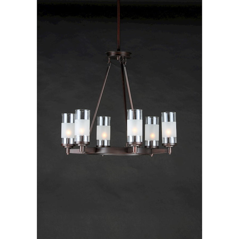 Maxim Lighting Crescendo-Single-Tier Chandelier, Oil Rubbed Bronze