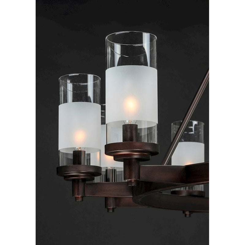 Maxim Lighting Crescendo-Single-Tier Chandelier, Oil Rubbed Bronze