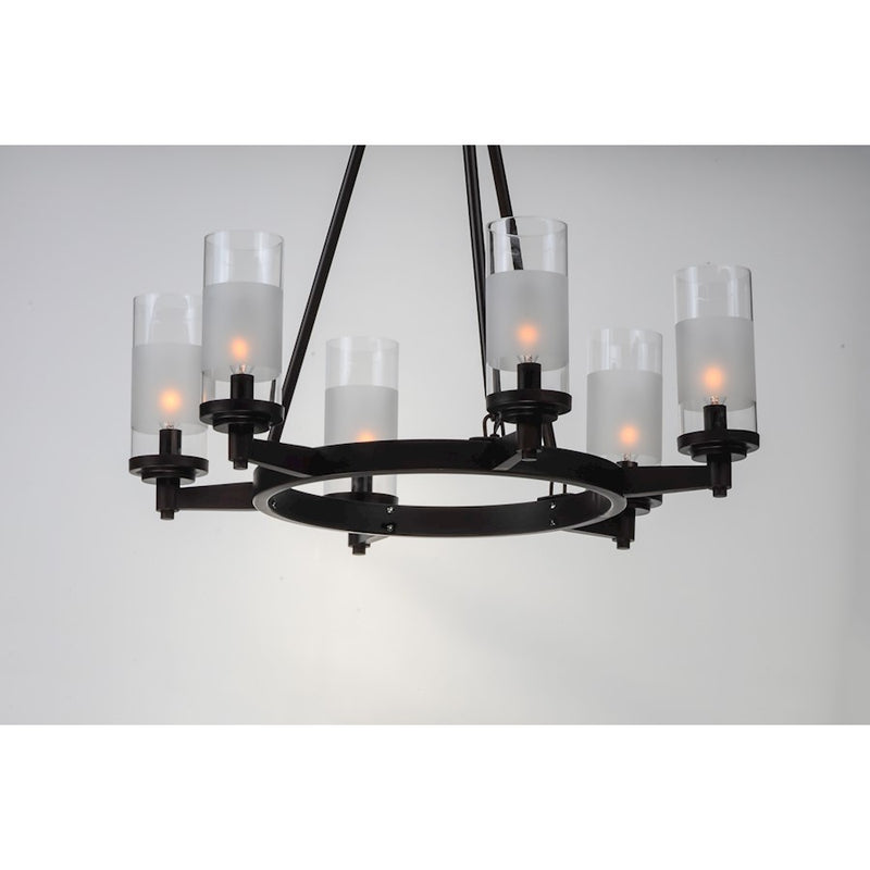 Maxim Lighting Crescendo-Single-Tier Chandelier, Oil Rubbed Bronze