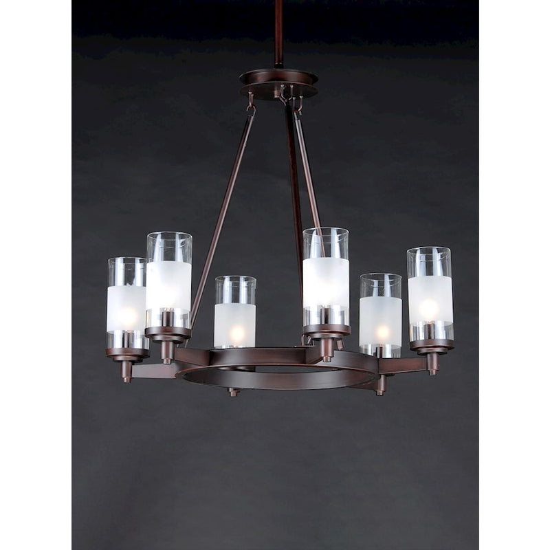 Maxim Lighting Crescendo-Single-Tier Chandelier, Oil Rubbed Bronze