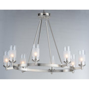 Maxim Lighting Crescendo 9 Light Chandelier, Satin Nickel