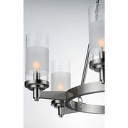 Maxim Lighting Crescendo 9 Light Chandelier, Satin Nickel