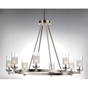 Maxim Lighting Crescendo 9 Light Chandelier, Satin Nickel