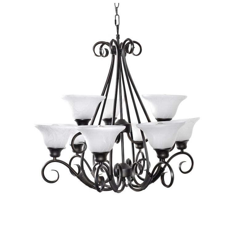 Maxim Lighting Pacific 9-Light Chandelier Kentucky Bronze