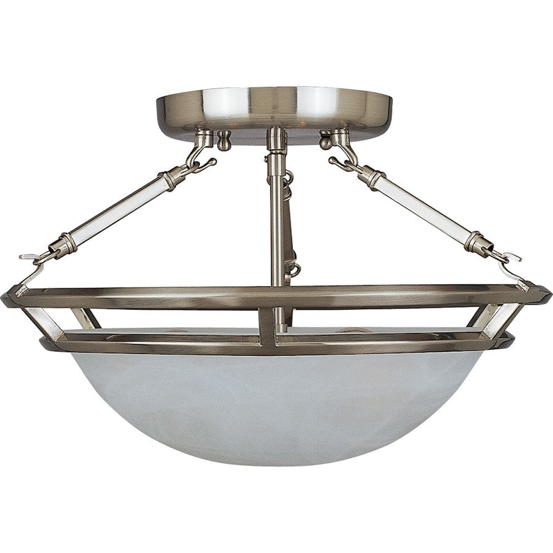 Maxim Lighting Stratus 3-Light Semi-Flush Mount Pewter