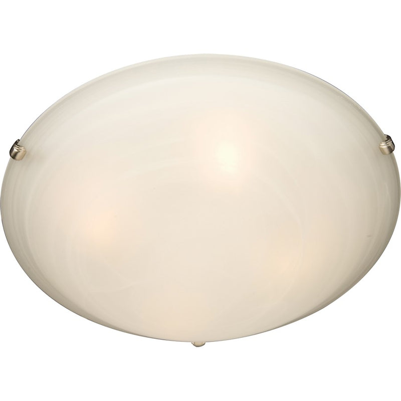 Maxim Lighting Malibu 2-Light Flush Mount Satin Nickel