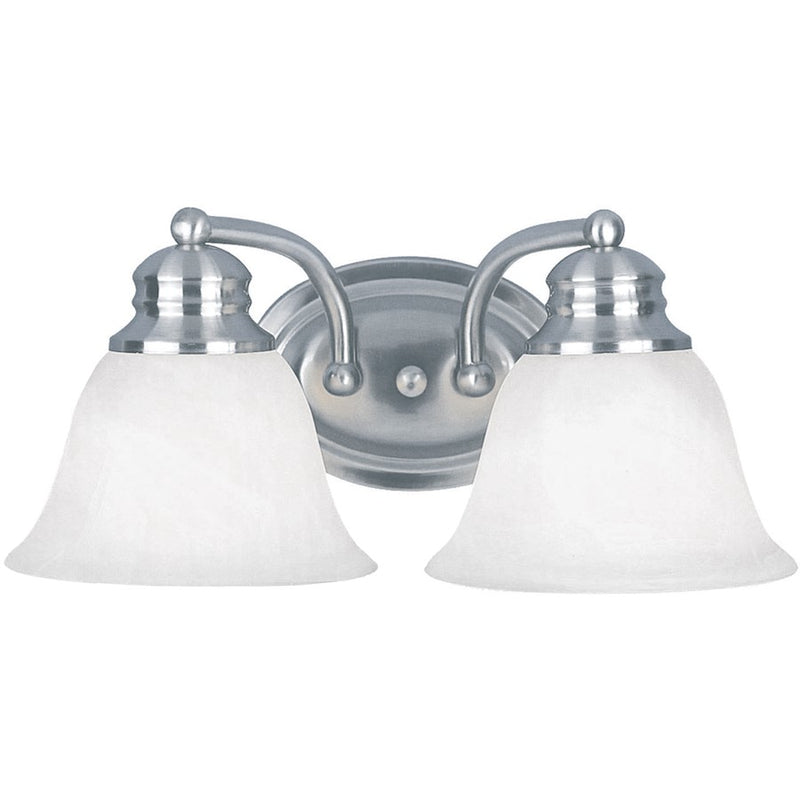 Maxim Lighting Malaga 2 Light Bath Vanity, Satin Nickel