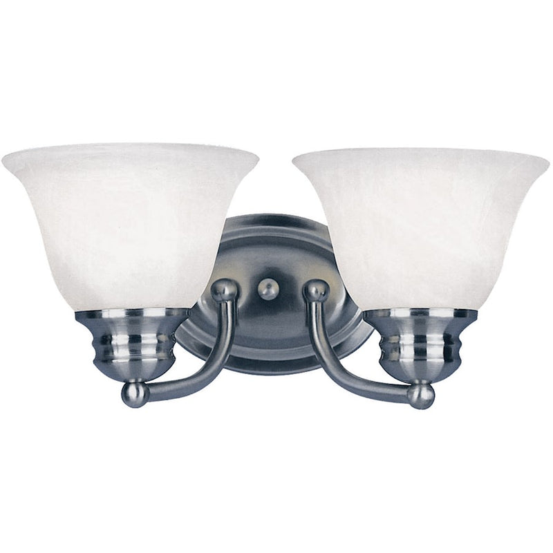Maxim Lighting Malibu 2-Light Bath Vanity Satin Nickel